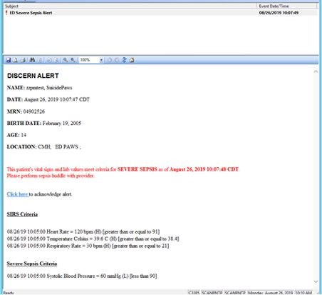 Sepsis Alert-ED RN