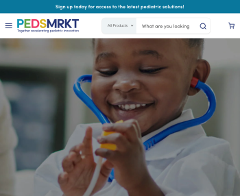 A screenshot of the homepage of pedsmkt.com