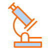 Icon of a microscope.