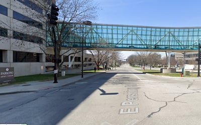 A photo of the intersection of East Pershing Road and McGee Street in Kansas City, Missouri